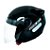 Capacete Spark JET Solid Preto Brilhoso - Imagem 1