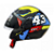 Capacete Aberto FW3 X OPEN UP 43 C/Óculos Preto/Amarelo - Imagem 1