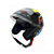 Capacete Aberto FW3 X OPEN UP 43 C/Óculos Preto/Amarelo - Imagem 2