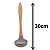 Kit Utensilios 7 peças Silicone Cabo Bambu cinza - Imagem 7