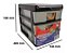 Organizador com 3 Gavetas de Plástico Arqplast - Imagem 2