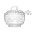 Açucareiro de Cristal com Colher Imperial Lyor - Imagem 1