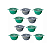 Kit 10 Potes MB 500 ml Plastico - Imagem 1