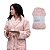 Roupão Rosa Feminino Quente Microfibra - Imagem 1