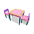 Mesa e Cadeira Educativa com Alfabeto - Imagem 1