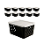 Kit 10 Cestos Organizadores Com Tampa 24x18 - Imagem 1