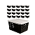 Kit 20 Cestos Organizadores Com Tampa 24x18 - Imagem 1