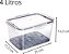 Pote De Plastico Hermetico Escorredor Interno 4L - Imagem 2