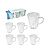12 Xicaras 70ml Conjunto Caneca Fratelli - Imagem 1