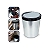 Lixeira Com Tampa 10L Tipo Inox - Imagem 1