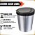 Lixeira Com Tampa 10L Tipo Inox - Imagem 8