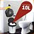Lixeira Com Tampa 10L Tipo Inox - Imagem 9