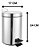 Lixeira com Pedal 3L Inox Clink - Imagem 6