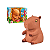 Boneco Capivara Cofrinho Vinil - Imagem 1