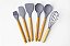 Kit Silicone Cabo Bambu Cinza - Imagem 2