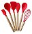 Kit Silicone Cabo Bambu Vermelho - Imagem 7