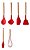 Kit Silicone Cabo Bambu Vermelho - Imagem 4