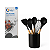 Kit Silicone Cabo Bambu Preto - Imagem 1