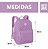 Mochila Escolar Clio Roxa Com Bolinha - Imagem 2