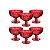 Conjunto de Taças 400mL Vermelho - Imagem 1