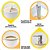 Kit 4 Peças Banheiro Branco Clink - Imagem 8