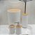 Kit 4 Peças Banheiro Branco Clink - Imagem 9