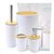 Kit 4 Peças Banheiro Branco Clink - Imagem 3