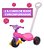 Triciclo Rosa Infantil Com Empurrador - Imagem 4