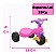 Triciclo Rosa Infantil Com Empurrador - Imagem 7