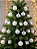 Enfeites de Árvore de Natal Branco Elite 20 Peças - Imagem 4