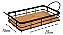 Bandeja de Bamboo C/ Metal Rio Home - Imagem 3