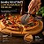 Tábua Para Pizza Em Bambu Com Cortador Prático Elegante - Imagem 2
