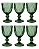 Kit Taças Diamantino Verde Moderno E Estiloso Verde - Imagem 1