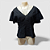 Blusa preta Tam M - Imagem 1