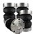 Kit 04 Bolsas GOMADA De Suspenção Ar PEQUENA 8mm/10mm - Imagem 1