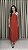Vestido Midi Decote Nadador - Vermelho - Imagem 3