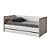 Cama Babá Com Encosto Coleção Wood - Imagem 1