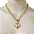 COLAR CORAÇÃO LISO DOURADO - Imagem 4