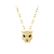 Colar Dourado Feminino com Pingente de Leopardo - Imagem 1