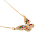 Colar Dourado Borboleta Cravejada Joia Moderna com Toque Sensual - Imagem 5