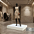 Base Tablado Para Manequim Expositor Vitrine Boutique G1 Branco Cód.400 - Imagem 2