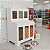 Expositor Dispenser de Ração Pet Box 6 Divisões Com Vidro Branco Cód.506 - Imagem 2