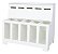 Expositor Dispenser de Ração Pet Box 10 Divisões Retangular Branco Cód.506 - Imagem 2