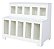Expositor Dispenser de Ração Pet Box 10 Divisões Retangular Branco Cód.506 - Imagem 1