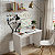 Escrivaninha Multiuso Dobrável Home Office Branco Cód.701 - Imagem 2