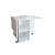 Mesa Bancada Dobrável Para Corte e Costura De Tecidos Branco Cód.704 - Imagem 6
