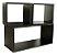 Kit 3 Nichos Decoração 64x30cm - 27x30cm MDF 15mm Preto Cód.811 - Imagem 4
