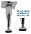 Kit 4 Pé Para Móveis Cromado Cônico 10cm Regulável Reforçado - Imagem 2