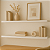 01 Prateleira MDF 25X10 + Suporte Flutuante Decoração Branco Cód.1311 - Imagem 5