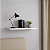 01 Prateleira MDF 25X10 + Suporte Flutuante Decoração Branco Cód.1311 - Imagem 2